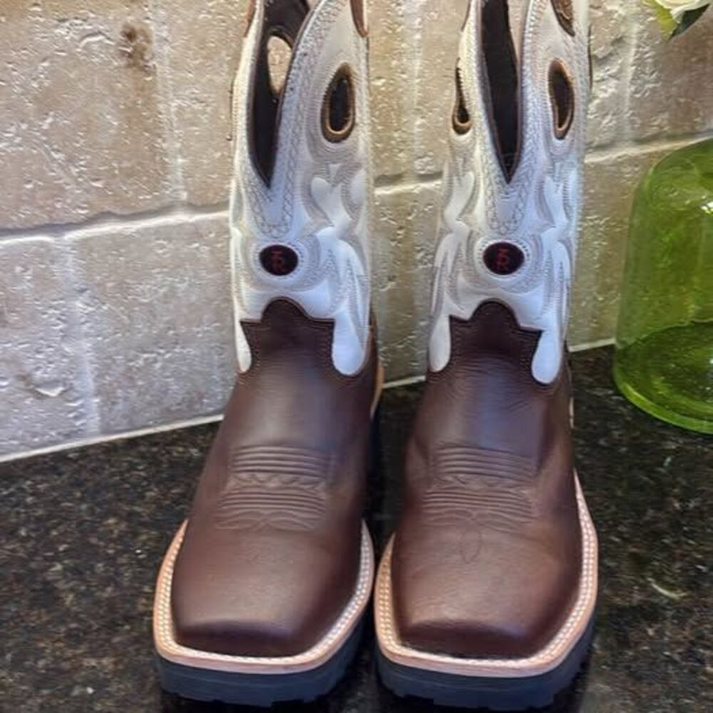 Tony Lama RR3302 Men’s 8D Waterproof Composite Toe Western Work Boot NEW